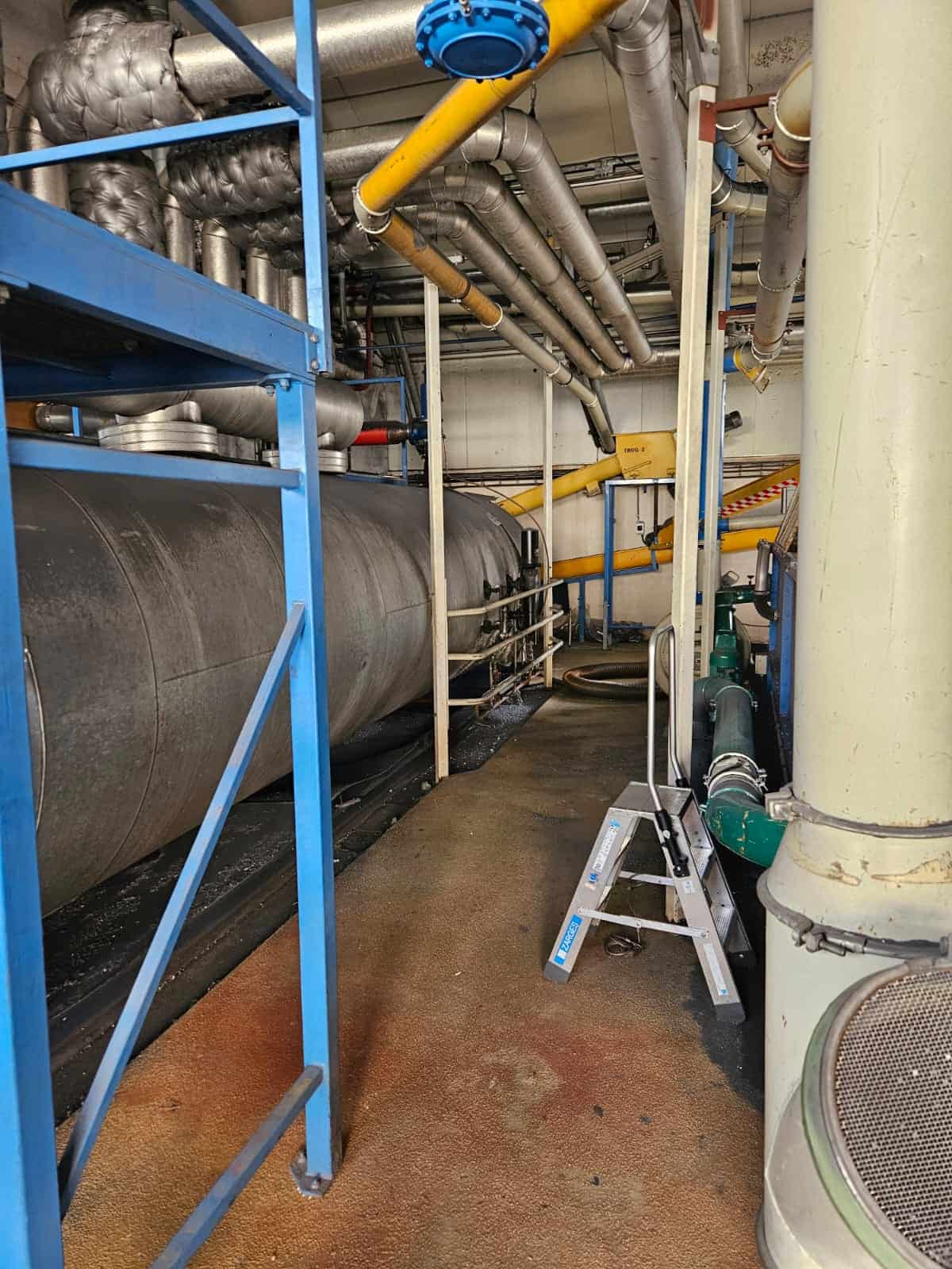 Afgekeurde stoomaccumulator